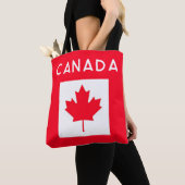 CANADA. Canadese vlag. Patriottisch. Schouder Tote Tote Bag (Dichtbij)