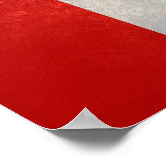 Canada; Canadese vlag Poster (Hoek)