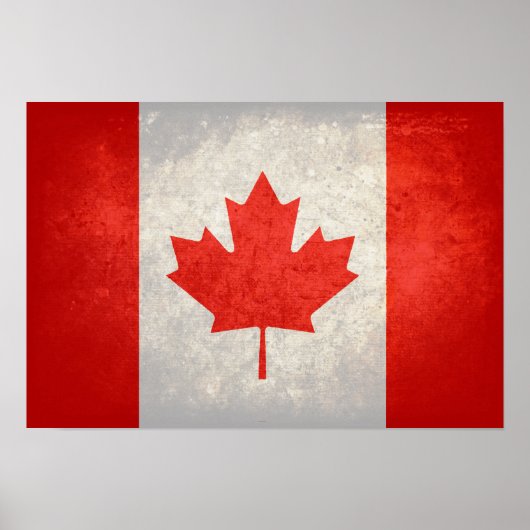 Canada; Canadese vlag Poster (Voorkant)
