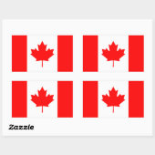 Canada/Canadese vlag Rechthoekige Sticker (Vel)