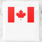 Canada/Canadese vlag Rechthoekige Sticker (Tas)