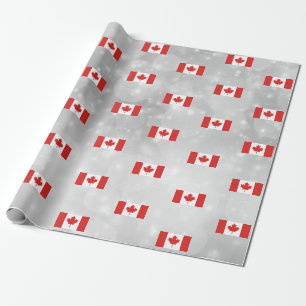Canada Canadese vlag Red Maple Leaf Cadeaupapier