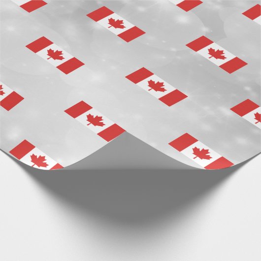 Canada Canadese vlag Red Maple Leaf Cadeaupapier (Hoek)