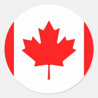 Canada - Canadese vlag Ronde Sticker