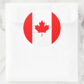 Canada/Canadese vlag Ronde Sticker (Tas)