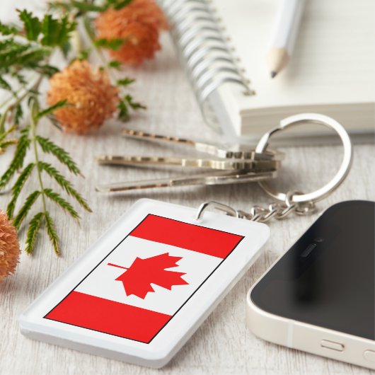 Canada - Canadese vlag Sleutelhanger (Voorkant Rechts)