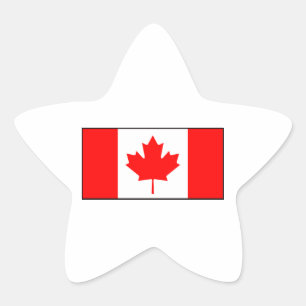Canada - Canadese vlag Ster Sticker
