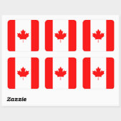 Canada/Canadese vlag Vierkante Sticker (Vel)