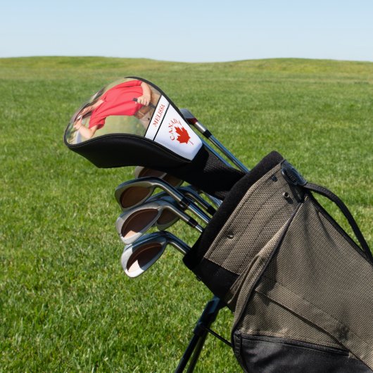 Canada Canadese Vlaggennaam Foto Afbeelding Golfheadcover (Insitu)