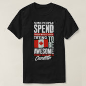 Canada Canadian Canada Flag Funny Quote T-shirt (Design voorkant)
