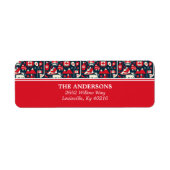 Canada Canadian KerstWinter Moose Adres Etiket (Voorkant)