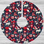 Canada Canadian KerstWinter Moose Pattern Kerstboom Rok