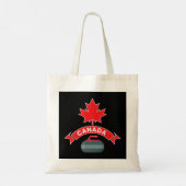 Canada Canadian Team Curling Red White Winter Spor Tote Bag (Achterkant)
