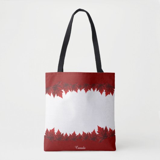 Canada Canvas tassen Aangepaste Canadese aple Leaf (Voorkant)