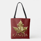 Canada Canvas tassen Canada Gold Maple Leaf Bags (Achterkant)