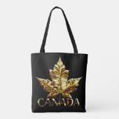 Canada Canvas tassen Canada Gold Maple Leaf Bags (Achterkant)