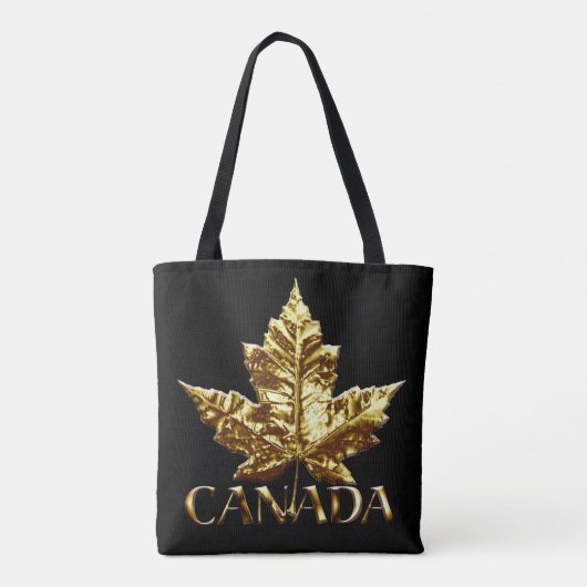 Canada Canvas tassen Canada Gold Maple Leaf Bags (Achterkant)