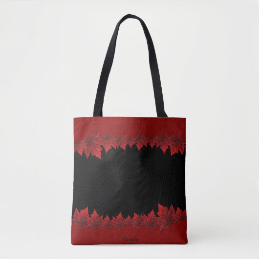 Canada Canvas tassen Red Canada Maple Leaf Bags (Voorkant)