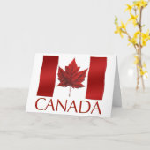 Canada Cards Canada Flag Greeting Cards Custom Kaart (Gele Bloem)
