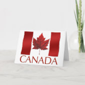 Canada Cards Canada Flag Greeting Cards Custom Kaart (Voorkant)