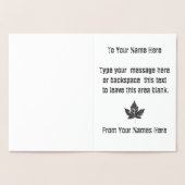 Canada Cards Canada Wenskaart Custom Silver Folie Kaarten (Binnen)