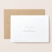 Canada Cards Canada Wenskaart Custom Silver Folie Kaarten (Met envelop)