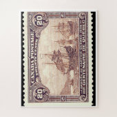 Canada Cartier 1908 uitgave 20c Stamp Legpuzzel (Verticaal)