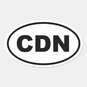Canada CDN Ovale Sticker