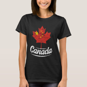 Canada China Vlag Canadese Chinese wortels T-shirt
