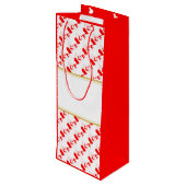 CANADA Christelijke Aangepaste Weddenschap Wijn Cadeautas (Achterkant Gekanteld)