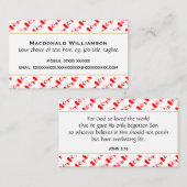 CANADA Christelijke Schrift Johannes 3:16 Visitekaartje (Voorkant / Achterkant)