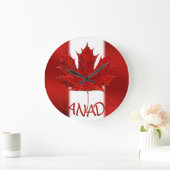 Canada Clock Canada Flag Souvenir Wall Clocks Gift Grote Klok (Huis)