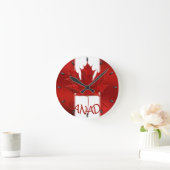 Canada Clock Canada Flag Souvenir Wall Clocks Gift Ronde Klok (Huis)