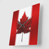 Canada Clock Canada Flag Souvenir Wall Clocks Vierkante Klok (Hoek)