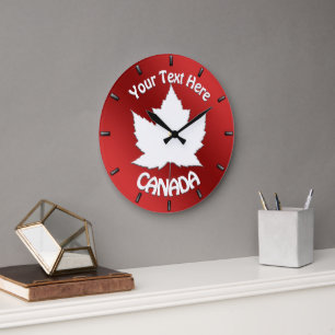Canada Clock Canada Souvenir Wall Clock Customize Grote Klok