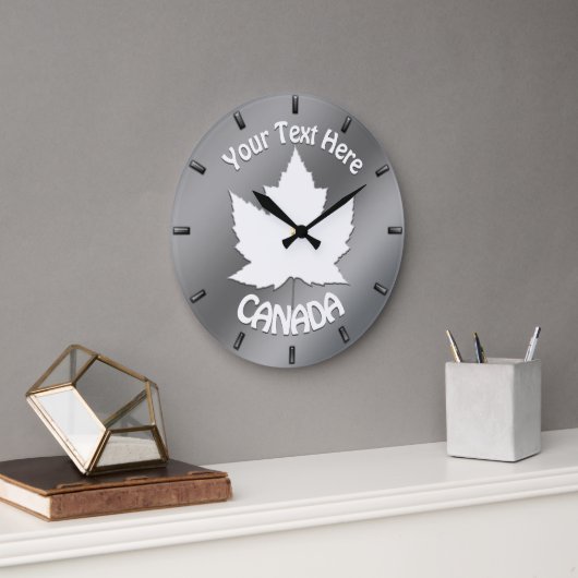 Canada Clock Canada Souvenir Wall Clock Customize Grote Klok (Kantoor)