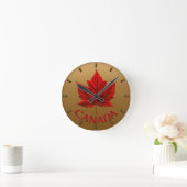 Canada Clock Canada Souvenir Wall Clocks aanpassen Ronde Klok (Huis)