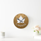 Canada Clock Canada Souvenir Wall Clocks aanpassen Ronde Klok (Huis)
