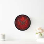 Canada Clock Canada Souvenir Wall Clocks & Gifts Ronde Klok (Huis)