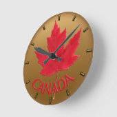 Canada Clock Canada Souvenir Wall Clocks & Gifts Ronde Klok (Hoek)