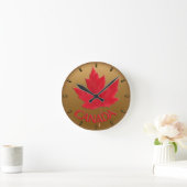 Canada Clock Canada Souvenir Wall Clocks & Gifts Ronde Klok (Huis)