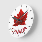 Canada Clock Canada Souvenir Wall Clocks & Gifts Ronde Klok (Hoek)