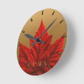 Canada Clock Canada Souvenir Wall Clocks & Gifts Ronde Klok (Hoek)
