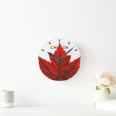 Canada Clock Canada Souvenir Wall Clocks & Gifts Ronde Klok (Huis)