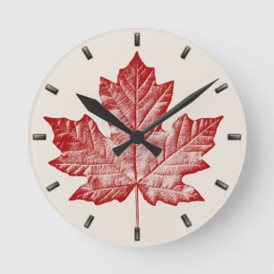 Canada Clock Cool Canada Souvenir Wall Clocks Gift Ronde Klok
