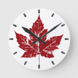 Canada Clock Cool Canada Souvenir Wall Clocks Gift Ronde Klok