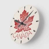 Canada Clock Cool Canada Souvenir Wall Clocks Gift Ronde Klok (Hoek)