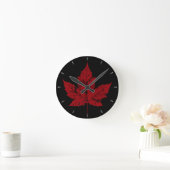 Canada Clock Cool Canada Souvenir Wall Clocks Gift Ronde Klok (Huis)