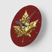 Canada Clock Gold Medal Canada Souvenir Clock Ronde Klok (Hoek)