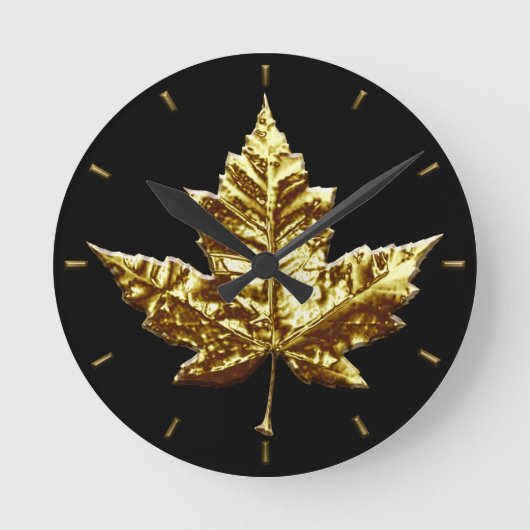 Canada Clock Gold Medal Canada Souvenir Clock Ronde Klok (Voorkant)
